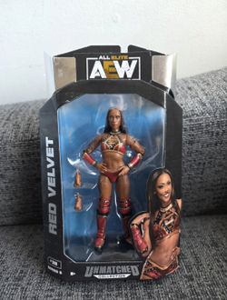 AEW Red Velvet Unmatched - 6 inch Articulated Action Figure with Alternate Hand Accessories