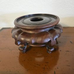 Antique Chinese Hardwood Base, Stand. 