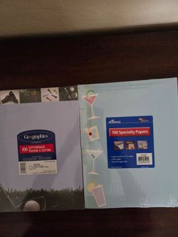 Golf n Cocktail themed speciality Paper, 8x11 100sheet $3.00 ea