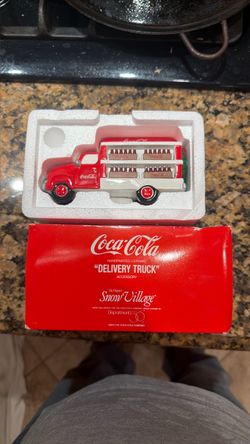 Coca-Cola hand painted ceramic delivery truck