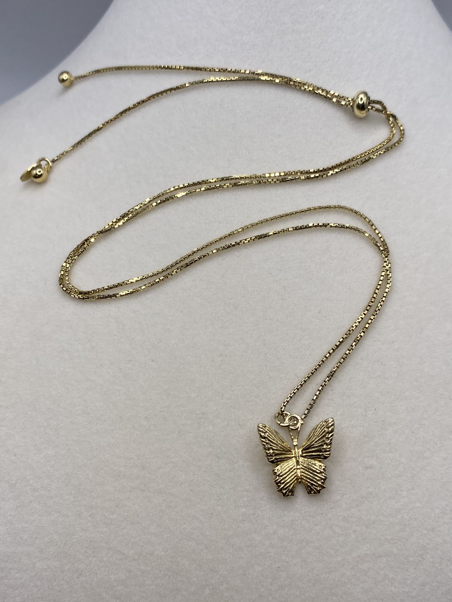 DYADEMA 925 Gold Butterfly Necklace