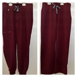 FIGS $50 XS Pair Of Scrub pants Burgundy