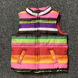 Crazy 8 colorful girls size 2 / 3 fall/winter puffer vest 