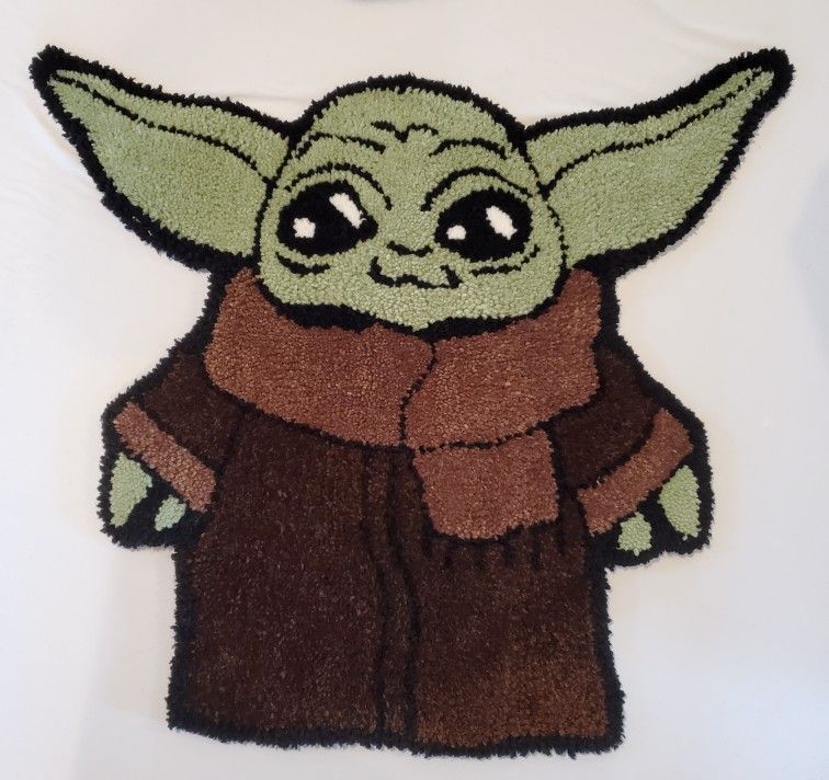 Grogu Mandalorian Handmade Tufted Rug