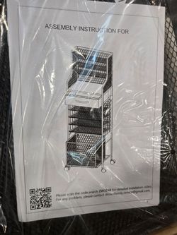 10-Tier Rolling File Cart