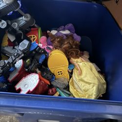Trash Bin Full Of Toys