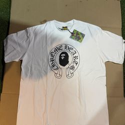 Bape tee X Chrome Heart-Size XL