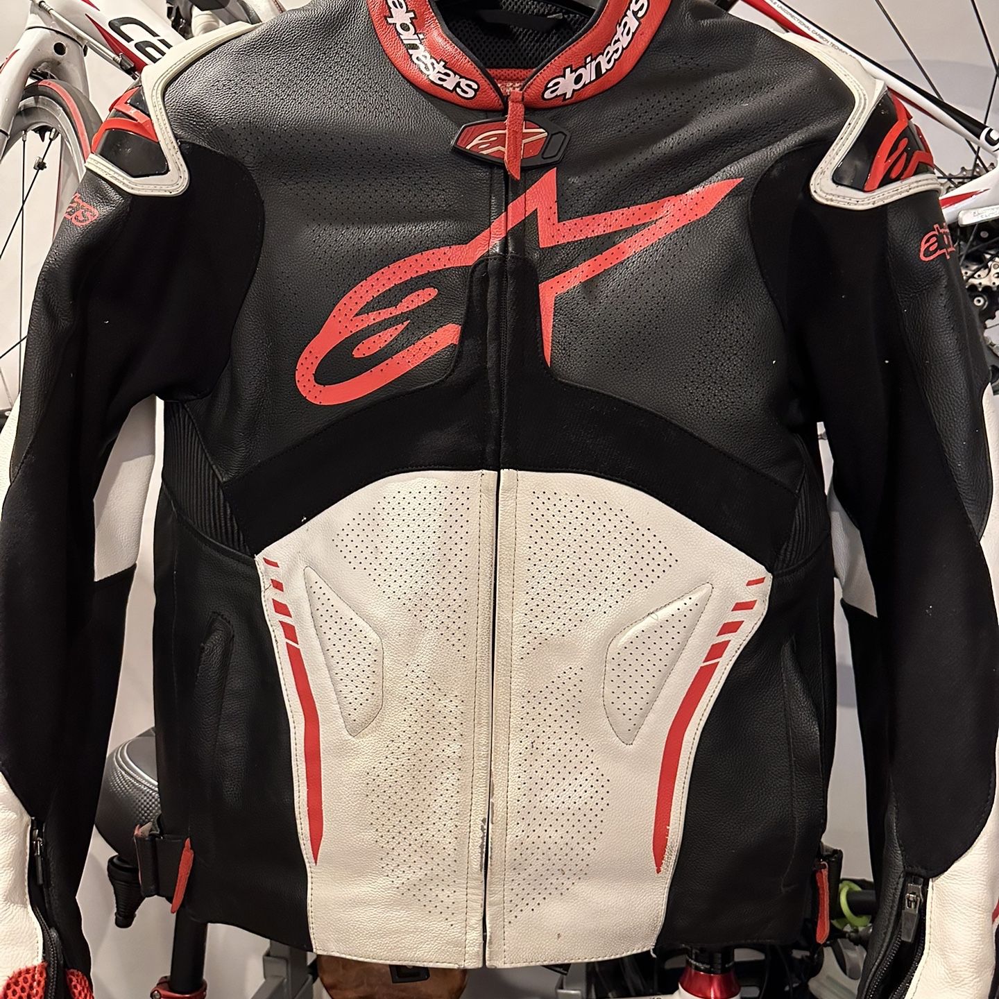 Alpinestars retro deals leather jacket