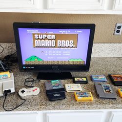 Original Nintendo NES Top Loader System with a Ton of Games (Both NTSC & JPN)