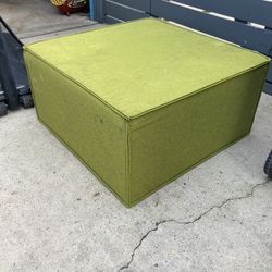 Fabric Covered Large Ottoman