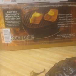 Cast Iron Hibachi Style Charcoal Grill