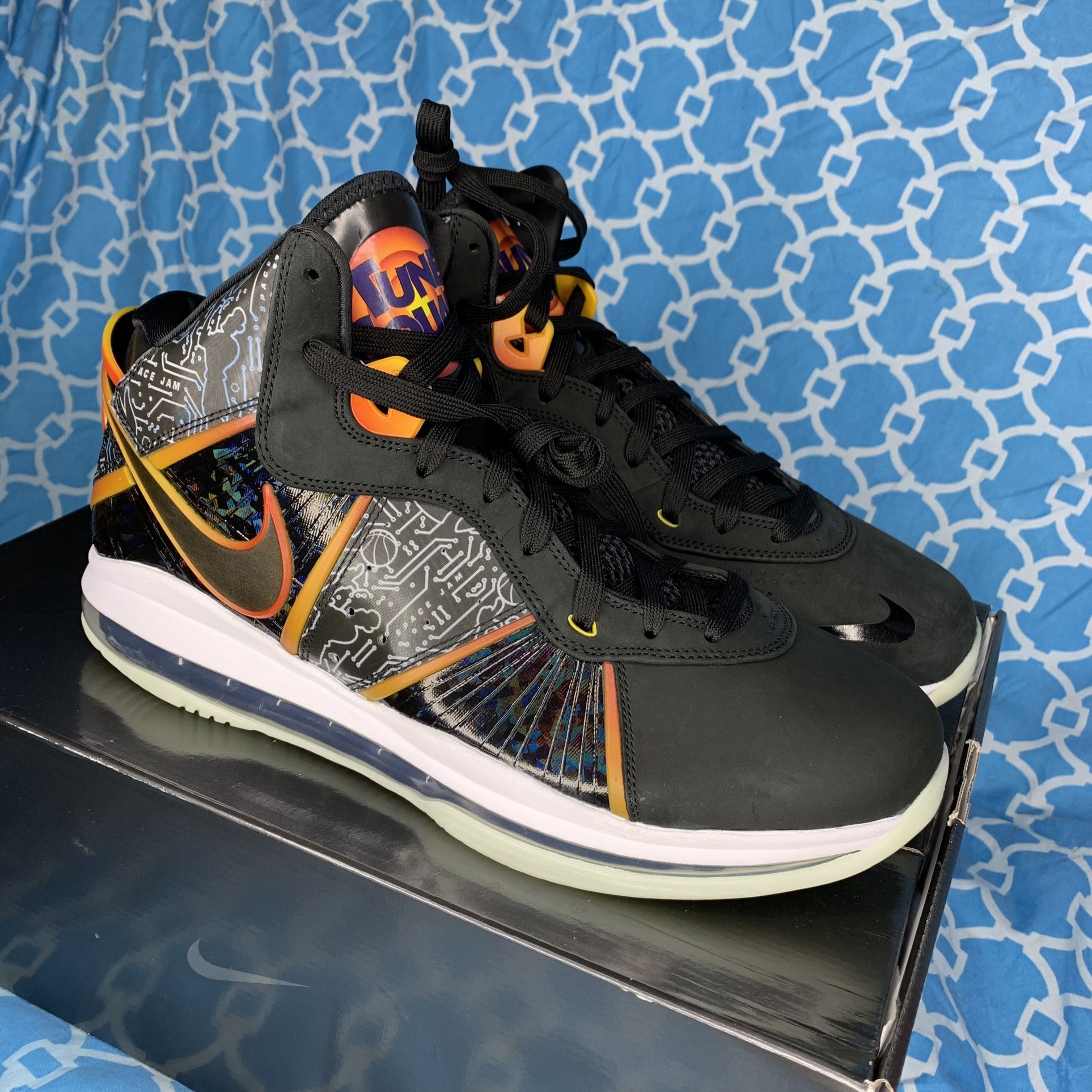 Nike Lebron Men's size space jam A new legacy black orange rare