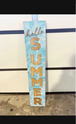 Hello Summer sign $35