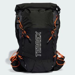 Adidas Terrex Backpack Black Orange Day Bag Pack Hiking 15.6 L Camping IN4656 New 