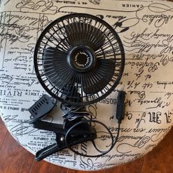 12volt Adaptor Fan ( black) 