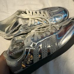 Adidas Samba  X  Wales Bonner  ‘silver metallic’