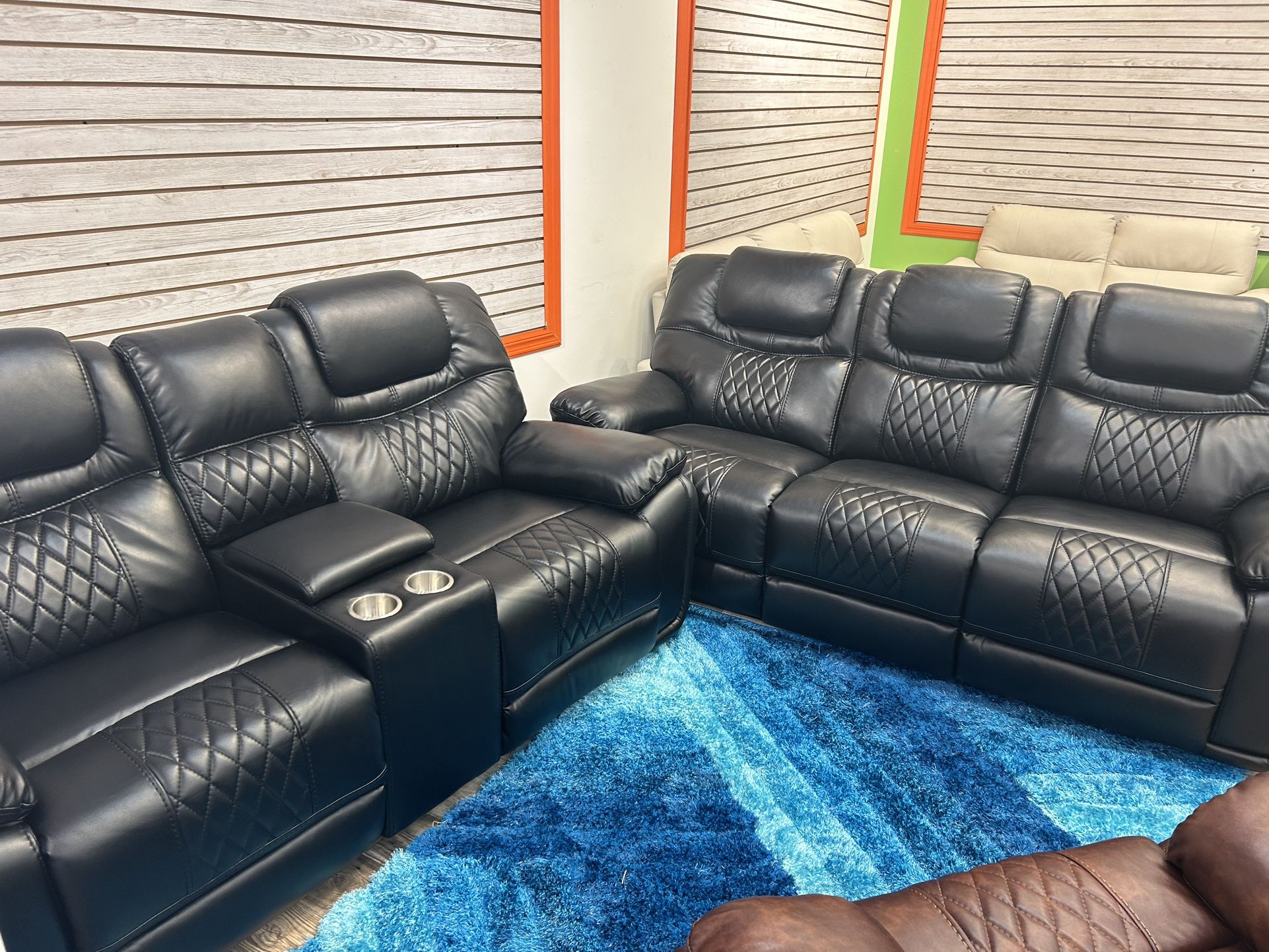 Santiago Tp Sofa Loveseat Recliner Living Room $1099 with easy finance