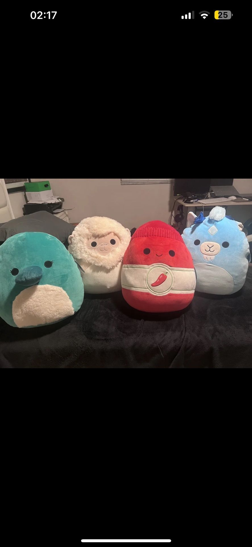 squishmallow Lot. Selassi, Octave, Illia, Xam