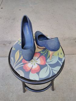 Denim pumps