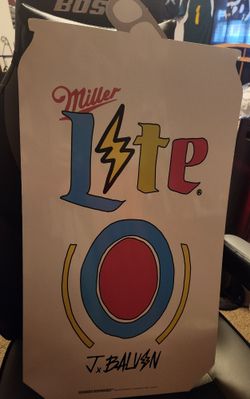 J Balvin x Miller Lite - Tin Sign