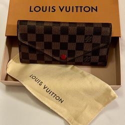Louis Vuitton Josephine Wallet Damier Ebene + Box + Dust Bag