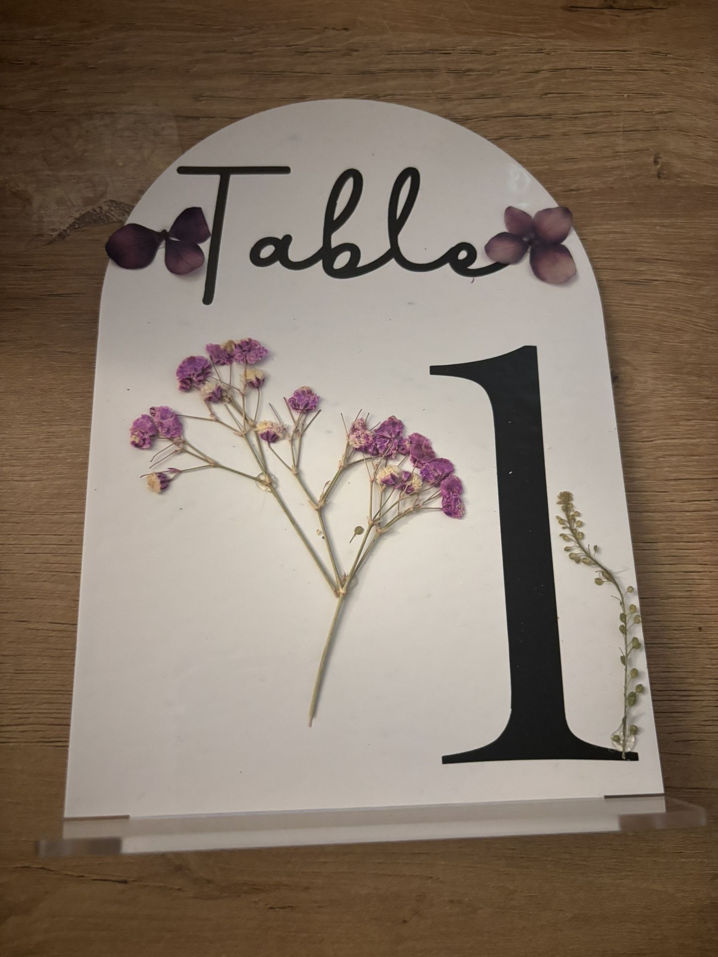 Custom Table Numbers 1-9