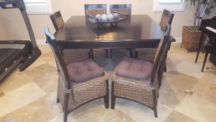 8 Piece Solid Wood Dining Table and 7 Chairs