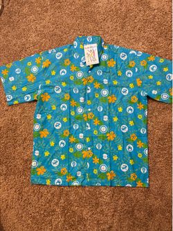 NWT Rum Reggae Floral Graphics Hawaiian Shirt Mens Size XL