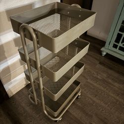 Metal 4-tier Rolling Cart 
