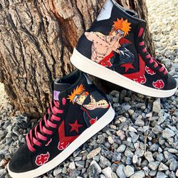 coal conservative drifting Akatsuki/Pain Custom Converse Shoes. Not For Sale, Just A Sample. for Sale  in San Bernardino, CA - OfferUp