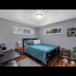 Bedroom set-sleigh bed.  Includes mattress and box spr W