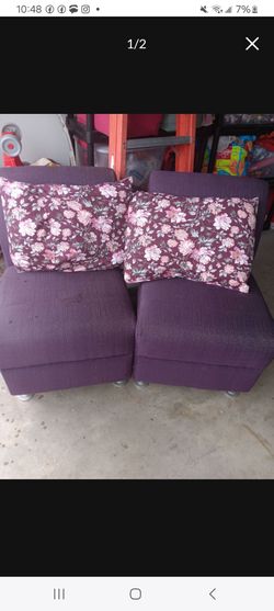 Purple chairs