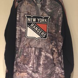 New York Ranger Camo Hunting Fishing Pullover Jersey