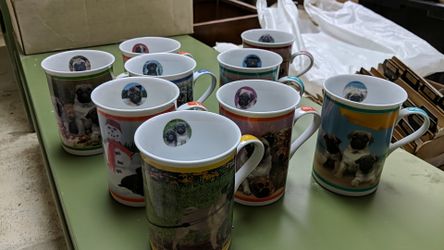 Pug mug set. Nice collectibles. Danbury mint