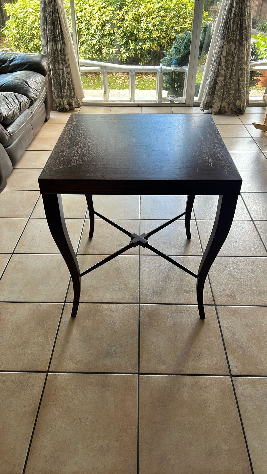 Allen Edmonds Gracie End Table Dark Sable