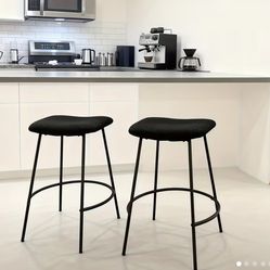 OPEN BOX, BLACK SHEEP AND METAL STOOLS