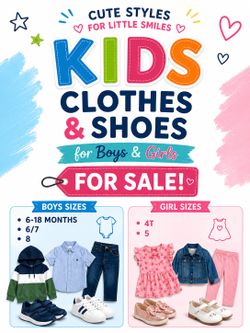Clothes and shoes for boy and girls