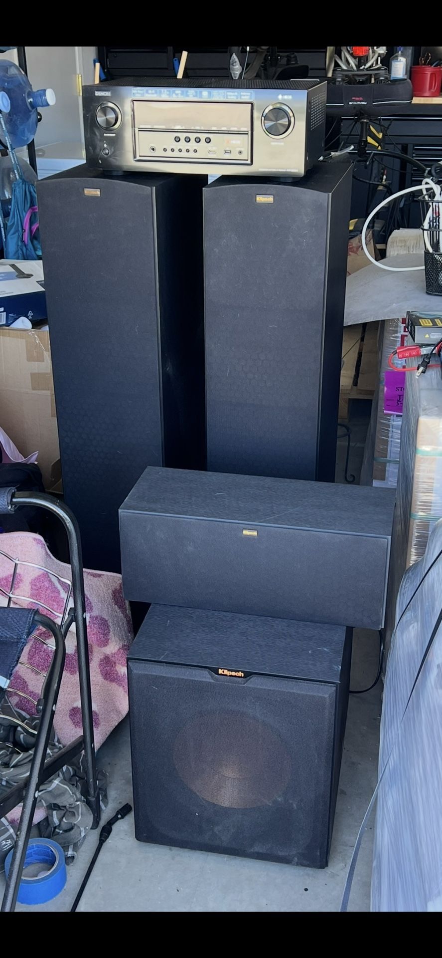 Klipsch Speakers And Denon Receiver
