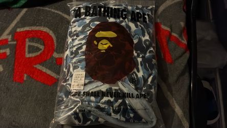 Light blue shark bape hoodie