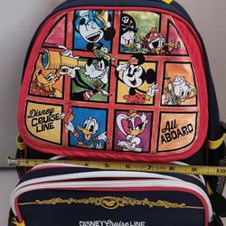Disney Cruise Line Kids Backpack Mickey Minnie Donald Goofy Nautical