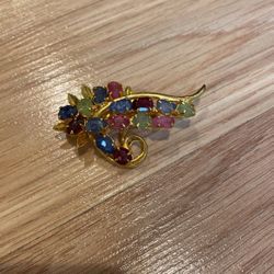 Vintage Crystal Brooch