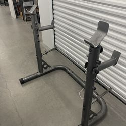 Bench Press Stand With Adjustable Bars For Squats
