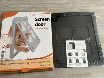 Pet Screen Door - Large Dog Door for Screen Door