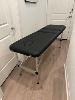 Portable Folding Massage Table Black