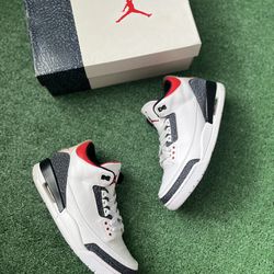 Jordan 3 Denim Fire Red , Size 11
