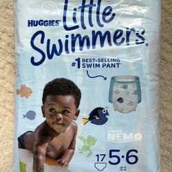 Swim Pant. Huggies. Size 5-6. New