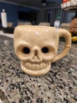 Antique skull cup
