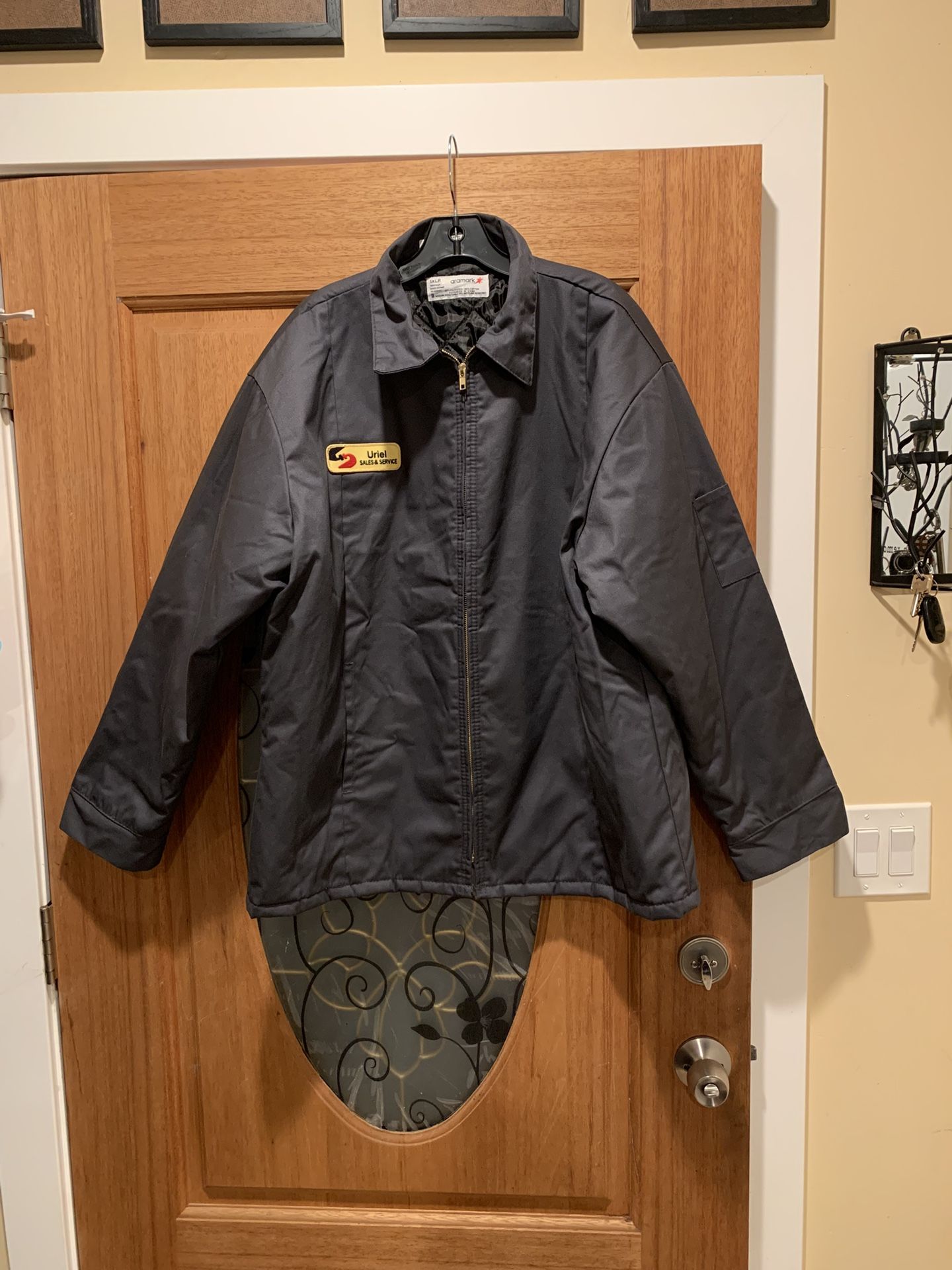 Work jacket. Gray. Size: XL. Very good condition.
