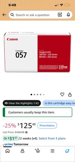 Canon Cartridge 057