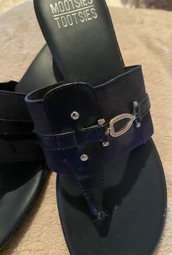 Navy Blue, Thong Shoes Sandals 8 1/2M